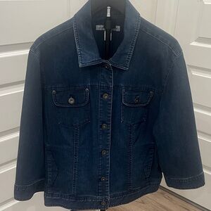 Chico's Platinum Denim Jacket